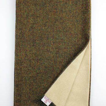 Harris Tweed Scarf with camel cashmere lining